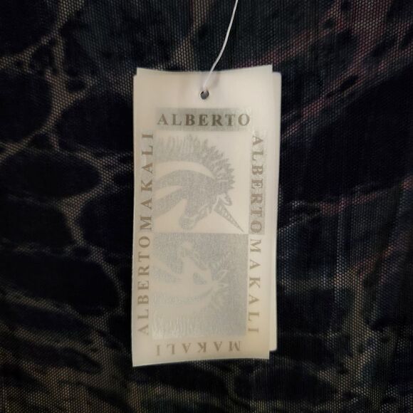 Alberto Makali Open Front Cardigan Overlay Patterned Top Size Medium - Picture 7 of 7